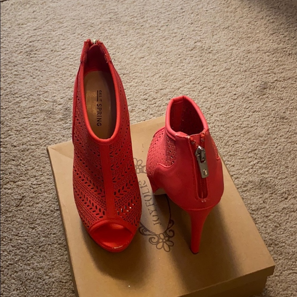 Call it Spring ankle heels. Only worn once.